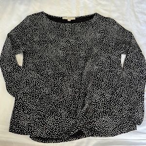 LOFT Black and white blouse